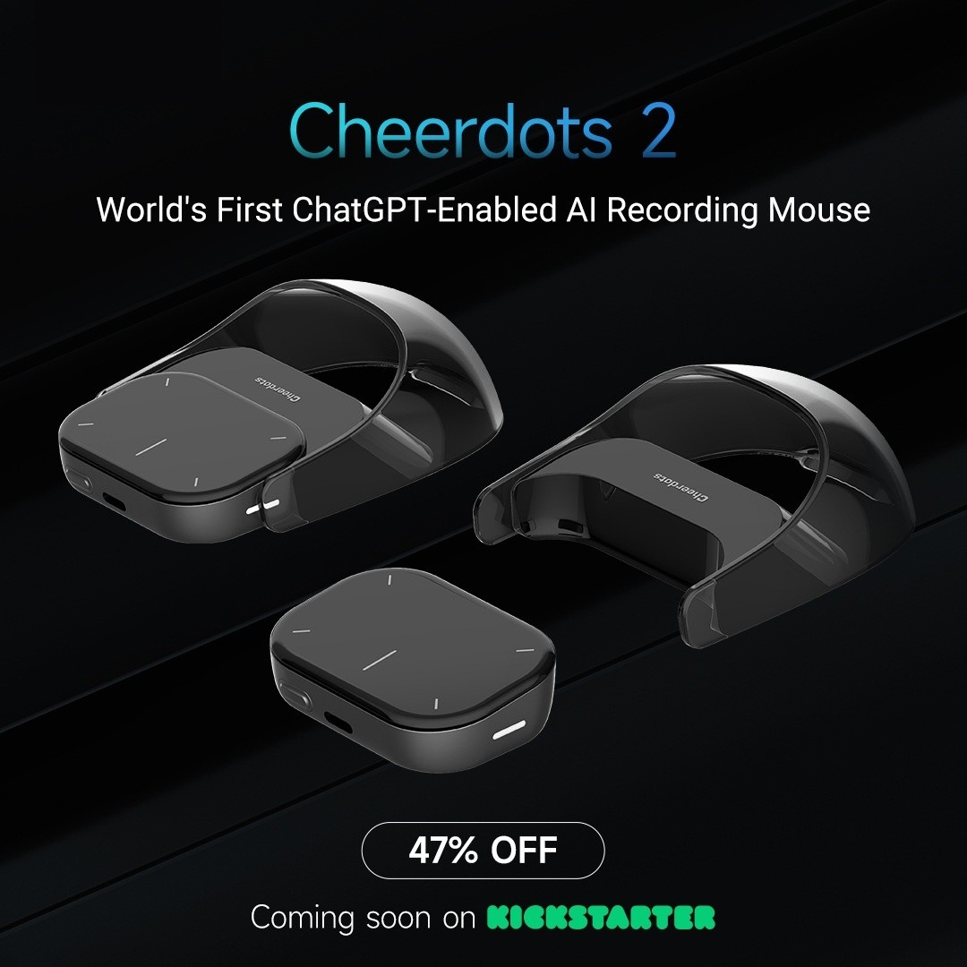 Cheerdots 2nd Gen Split Air Mouse Presentation Pen – 3-in-1 Wireless Bluetooth Laser Pointer with AI Translation for Office & Gaming in NZ