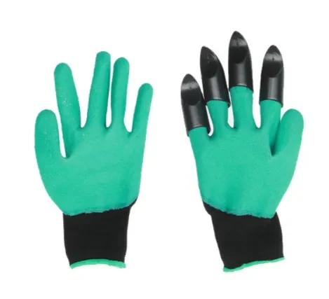 Unisex Gardening Gloves with Grip, Breathable Polyester Work Gloves, All-Season Woven Gardening Gloves with Reinforced Palm, Machine Washable - Anti-Thorn Protective Outdoor Gloves