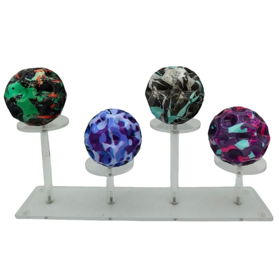 Camouflage Elastic Ball – Compact Anti-Fall Ergonomic Design Moon Shape Bouncy Ball