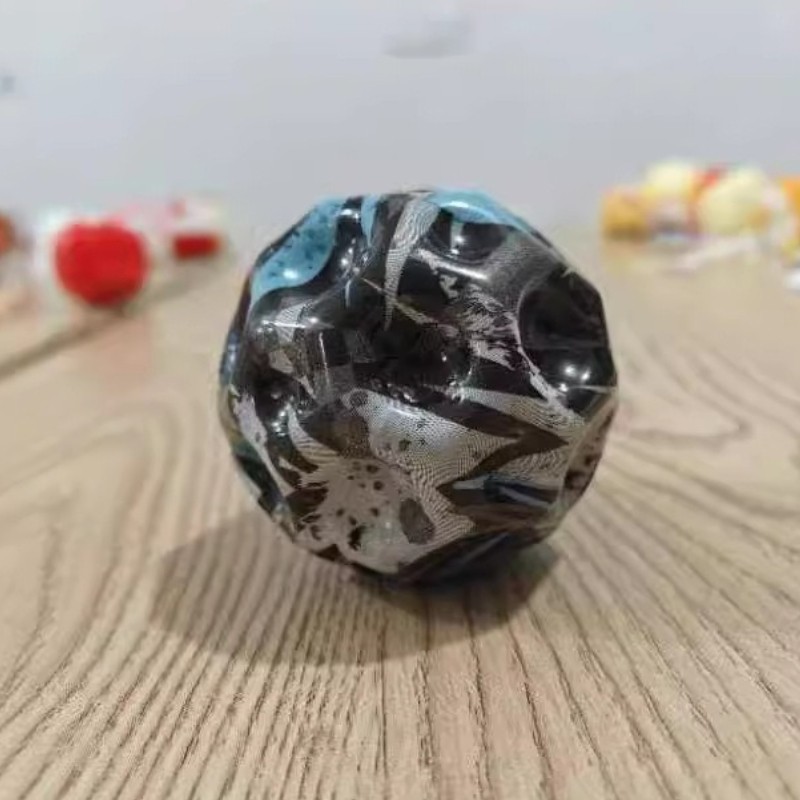 Camouflage Elastic Ball – Compact Anti-Fall Ergonomic Design Moon Shape Bouncy Ball