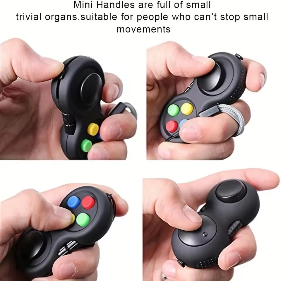 EDC 8 Sides Fidget Cube – Anti-Stress Magic Toy for Autism, ADHD, Anxiety Relief & Focus