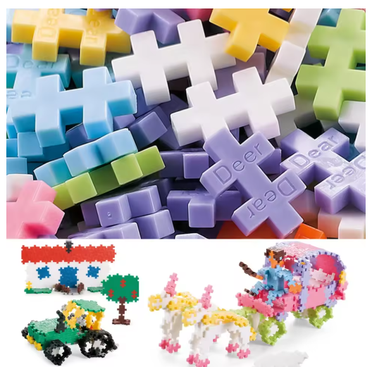 500 Pieces DIY Creative Building Blocks Bulk Plus Block Sets City Classic Bricks Assembly Educational Toys for Children