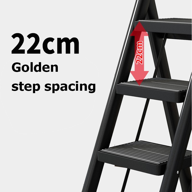 Multi-Functional Foldable Ladder – Portable Kitchen Step Stool, Folding Stair Chair, Flower Stand & Storage Shelf NZ