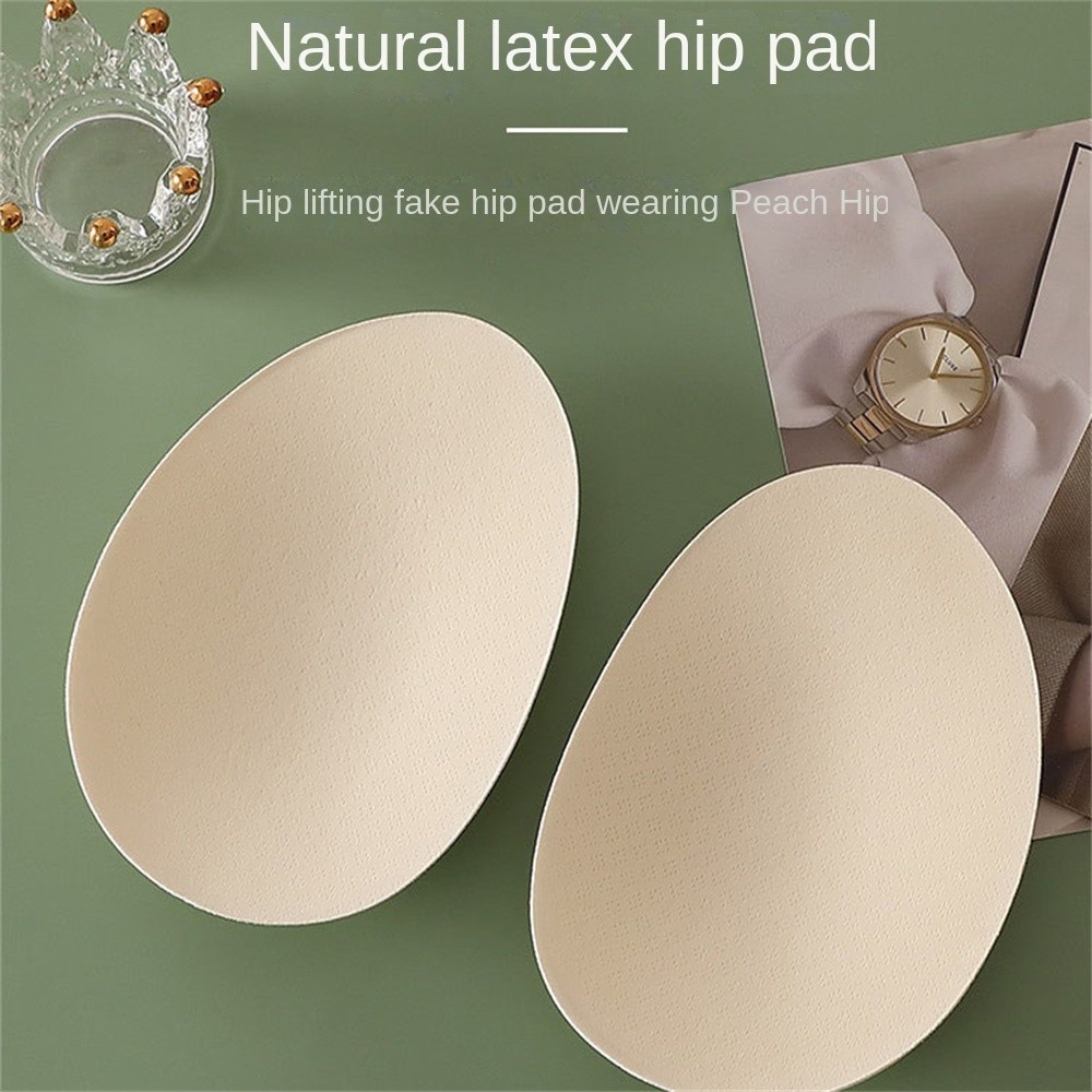 1Pair Women’s Fake Butt Latex Hip Pad Control Panties – Seamless Mid-Waist Butt Lifter, Hip Enhancer, Sexy Underwear Body Shaper