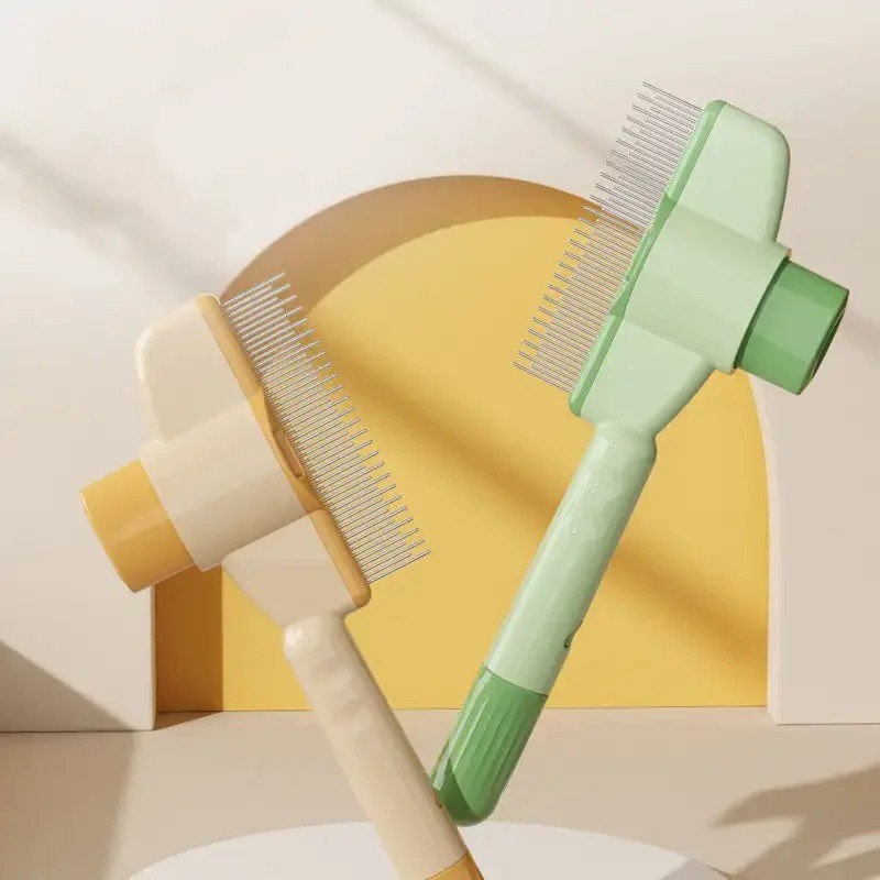 Self-cleaning Pet Flea Comb Grooming Brush