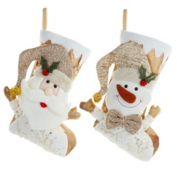 Christmas Gold-plated Big Socks Candy Gift Bag Pendant