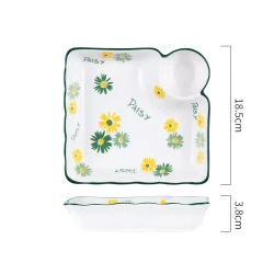 Japanese Tableware Plate Household Dumpling Dish