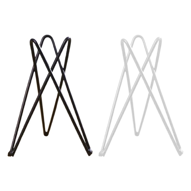 Nordic Style Air Plant Holder – Metal Flower Pot Stand, Geometric Iron Tillandsia Holder, Art Display for Home & Garden