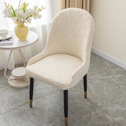 2024 New Modern Large Semi-Circular Curved Pineapple Chair with Armrests – Elastic Chair Cover for Household, Universal All-Year Comfort