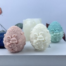 Rabbit Egg Silicone Mold Easter Decoration Ornaments