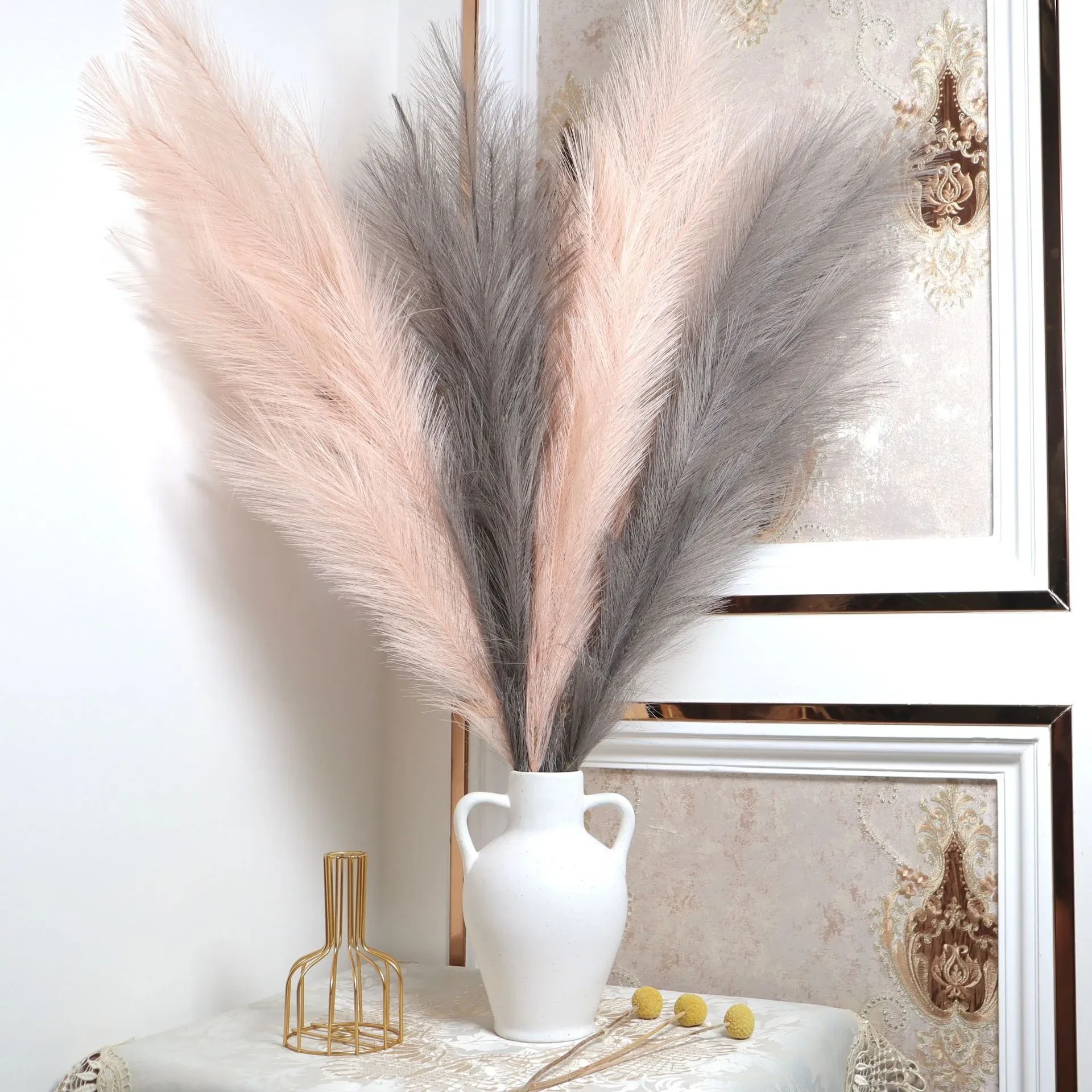 Reed Pampas Grass Decoration for Valentine's Day, New Year, and Wedding – Feather Pampas Grass, Flower Arrangement