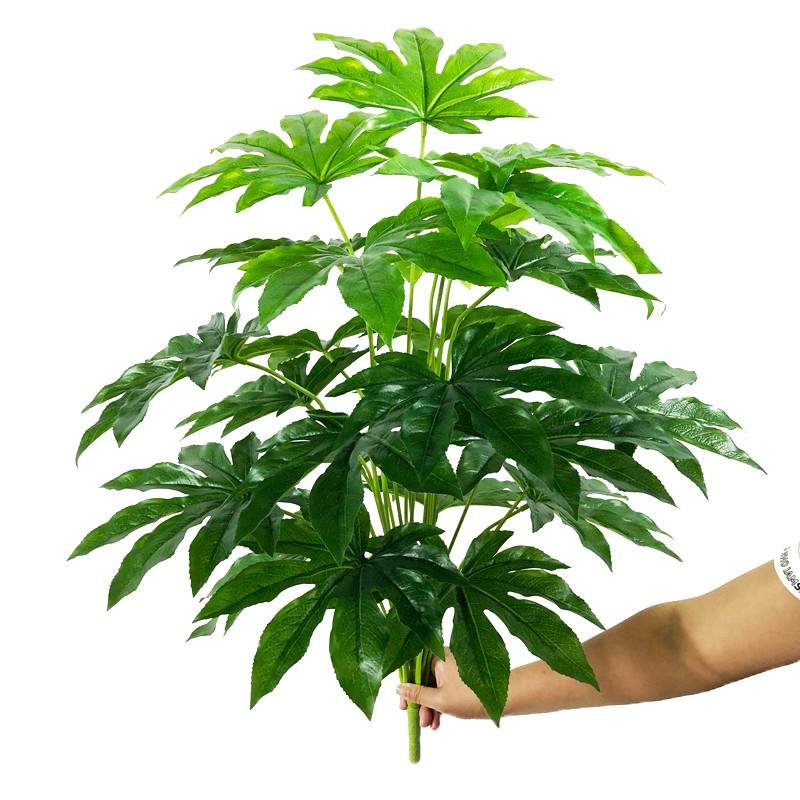 75cm 24 Forks Large Artificial Tropical Monstera Plant