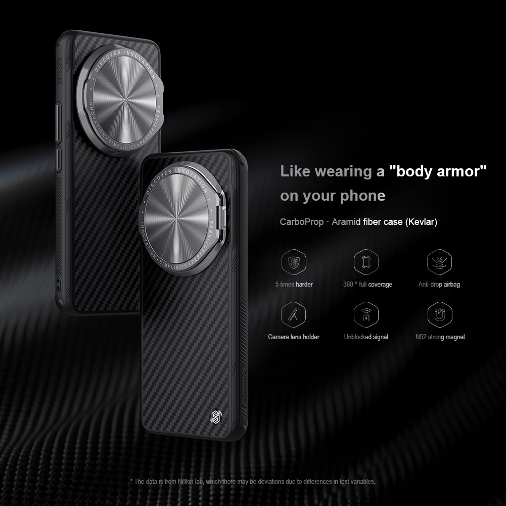 NILLKIN Carbon Fiber CamShield Back Cover for Xiaomi Mi 14 Ultra 5G – 360 Full Camera Protection Case