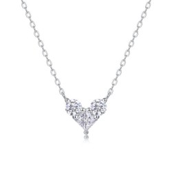 S925 Silver Pendant Moissanite Love At Present Necklace