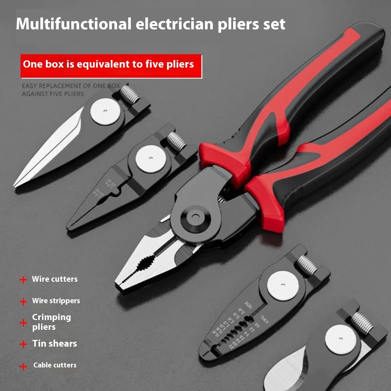 5 in 1 Multifunctional Pliers Set
