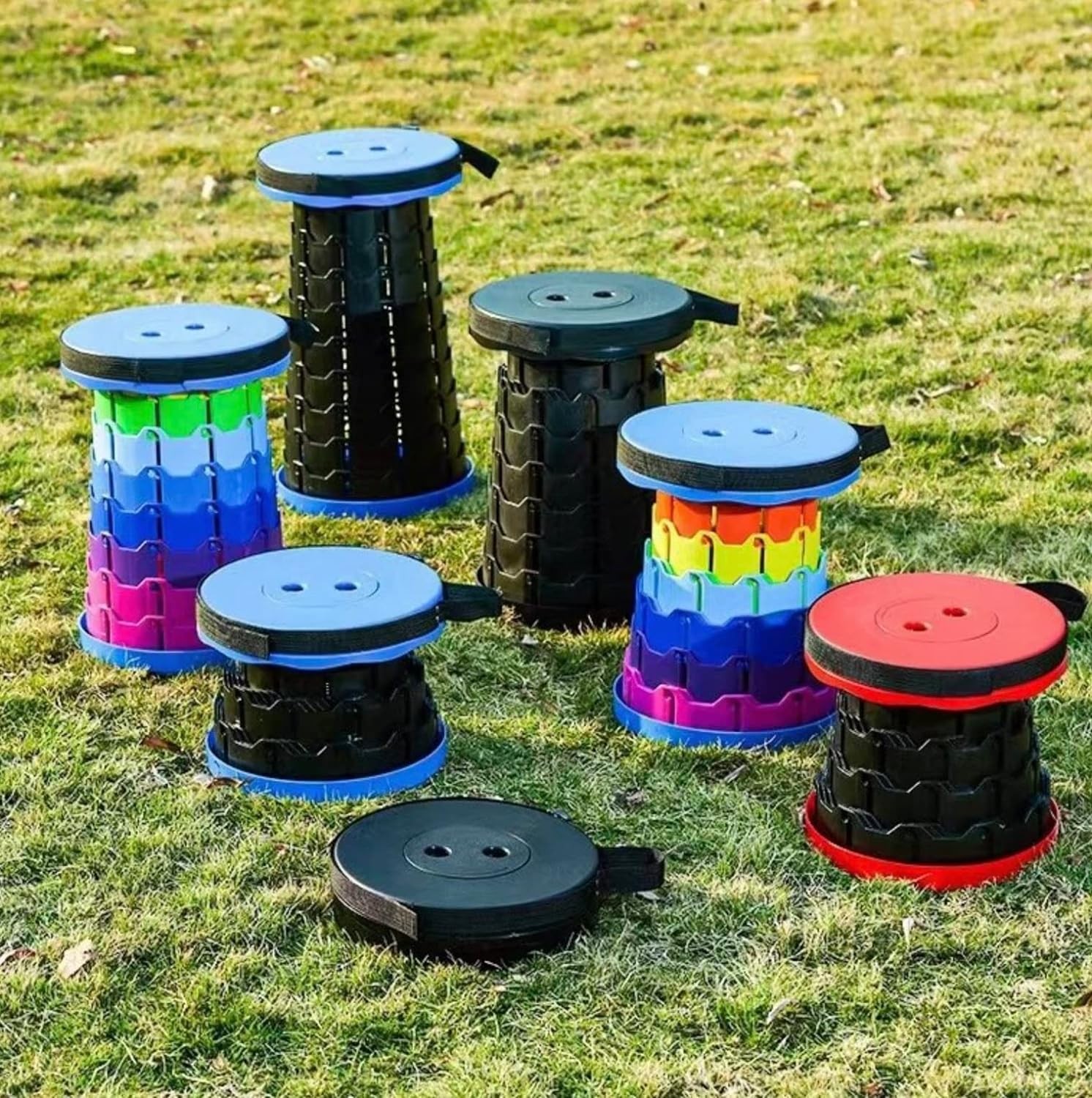 Folding Telescopic Stool – Outdoor Portable Folding Chair, Travel, Fishing, and Queuing Stool