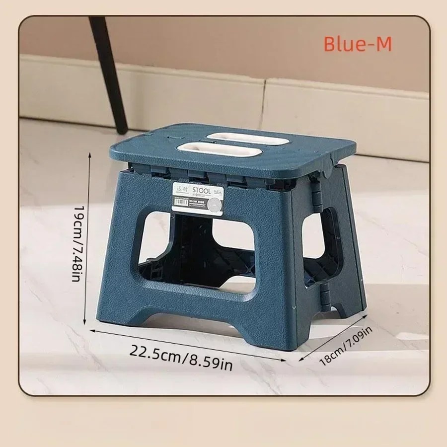 New Portable Folding Stool – Thickened Plastic Saddle Chair