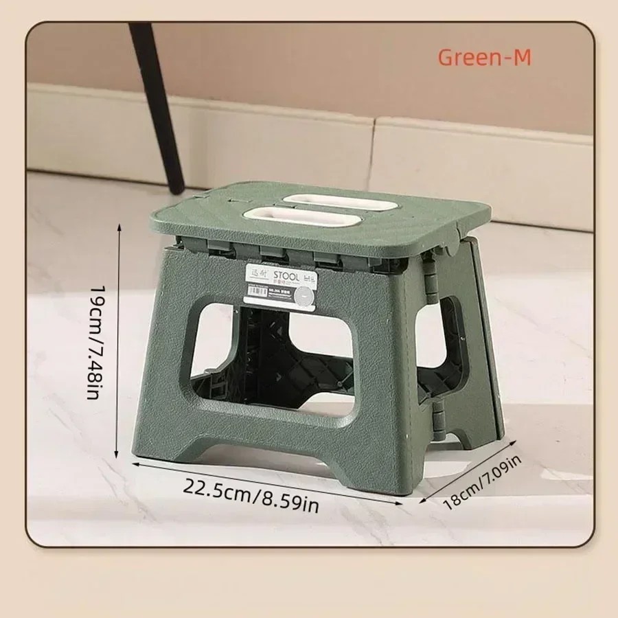 New Portable Folding Stool – Thickened Plastic Saddle Chair