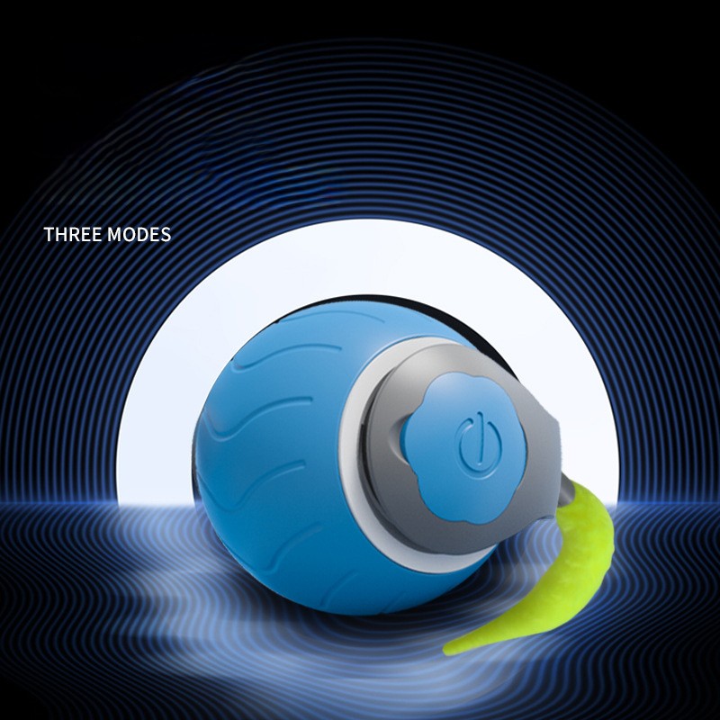 Speedy Tail 2.0 - Interactive Electric Rolling Ball with Teasing Tail – Smart Cat Toy for Indoor & Outdoor Fun 🎉🐱