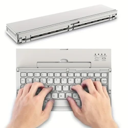 BATTOP Portable Foldable Wireless Keyboard with Stand