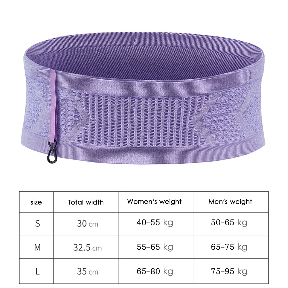 Seamless Running Waistpack – Lightweight Invisible Jogging Waist Bags