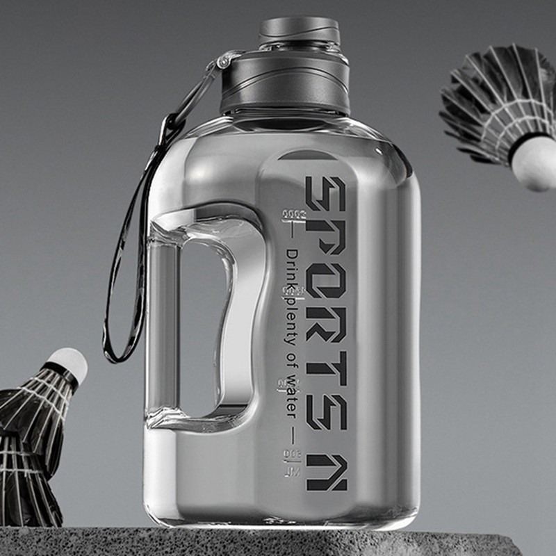 2.7/1.7L Insulated Water Bottle with Straw – Leakproof Fitness Bottle for Gym, Travel, Hiking, and Camping