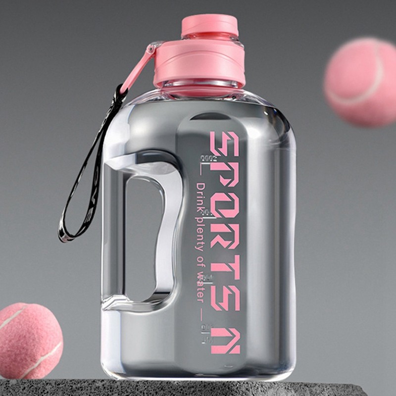 2.7/1.7L Insulated Water Bottle with Straw – Leakproof Fitness Bottle for Gym, Travel, Hiking, and Camping