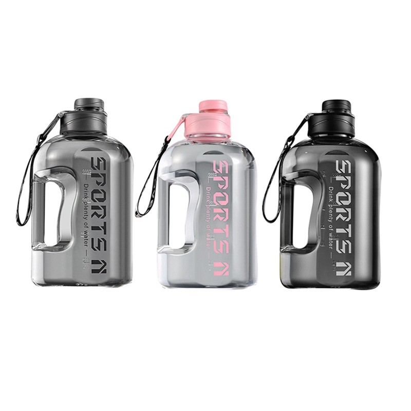 2.7/1.7L Insulated Water Bottle with Straw – Leakproof Fitness Bottle for Gym, Travel, Hiking, and Camping