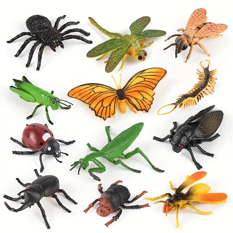 12 Realistic Insect Toy Models