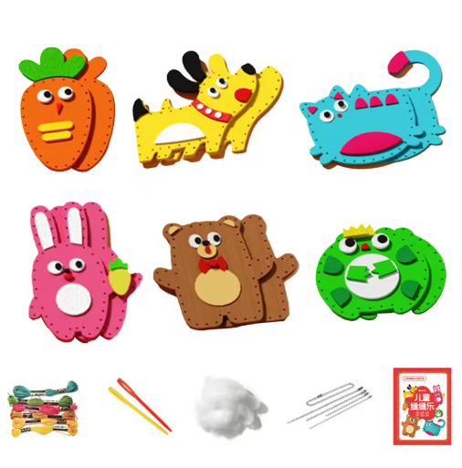 Children DIYs Sewing Toy Kits Kids Craft And Sew Set Educational Sewing Set Random Style DIYs Sewing Felt Animals Toys For Kids