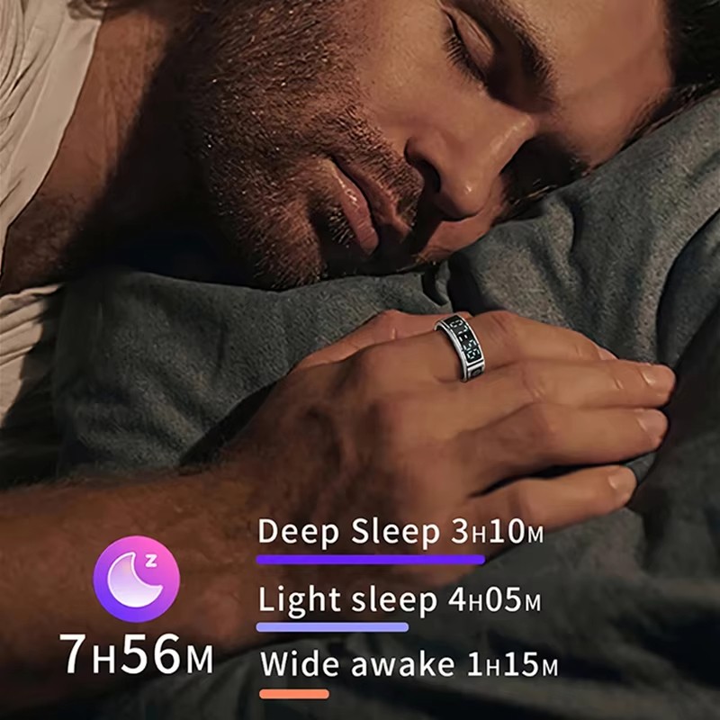Smart Ring for Men and Women with LED Display