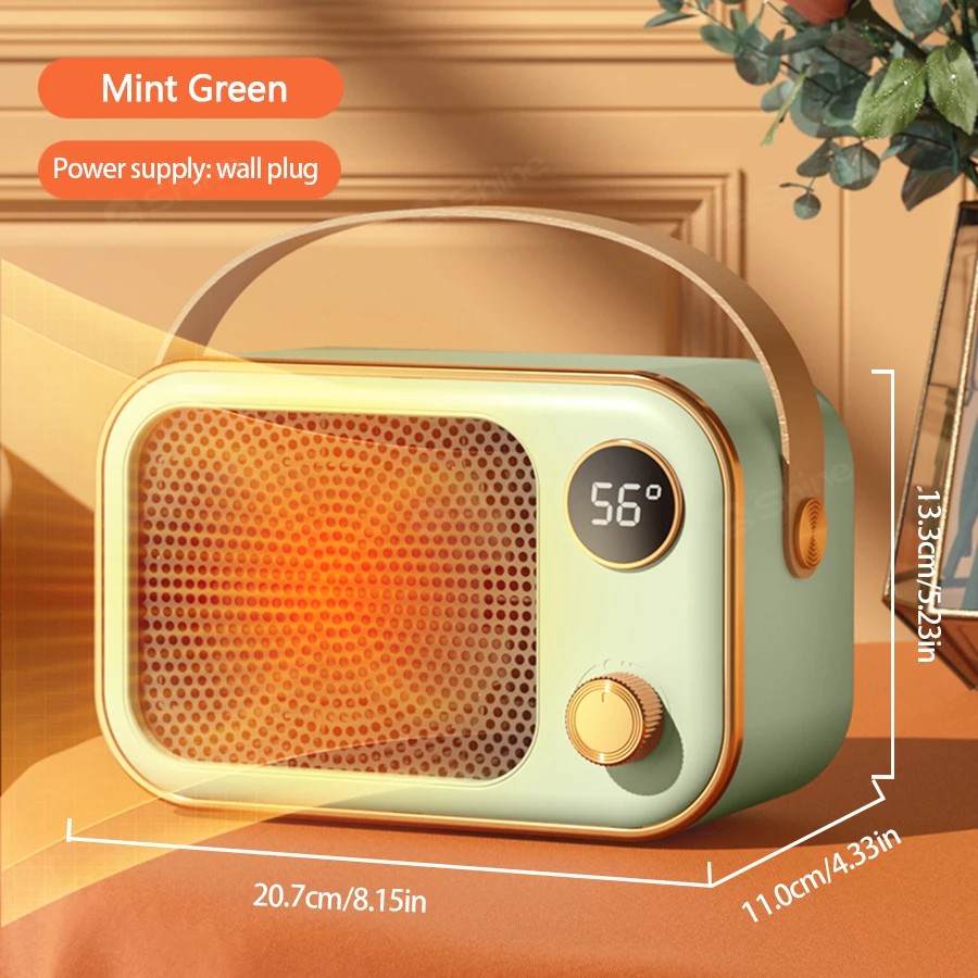 New 1200W Portable Electric Heater – Space Heater with LED Display