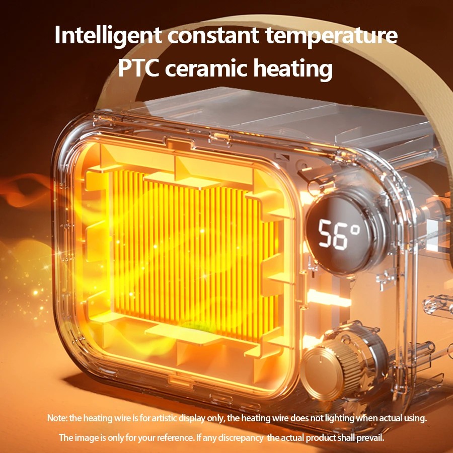 New 1200W Portable Electric Heater – Space Heater with LED Display