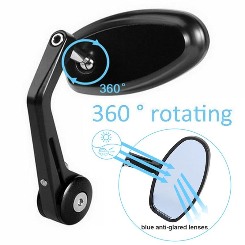 Motorcycle Bar End Mirrors Motorbike Rearview Mirror