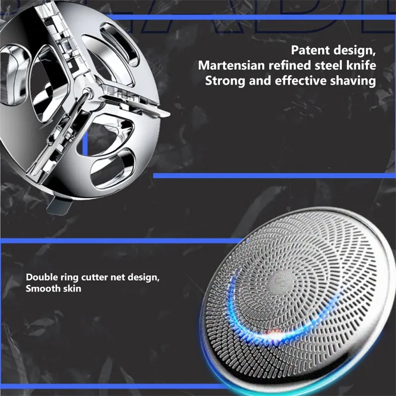 Men Travel Mini Floating Cutter Head Portable Electric Shaver