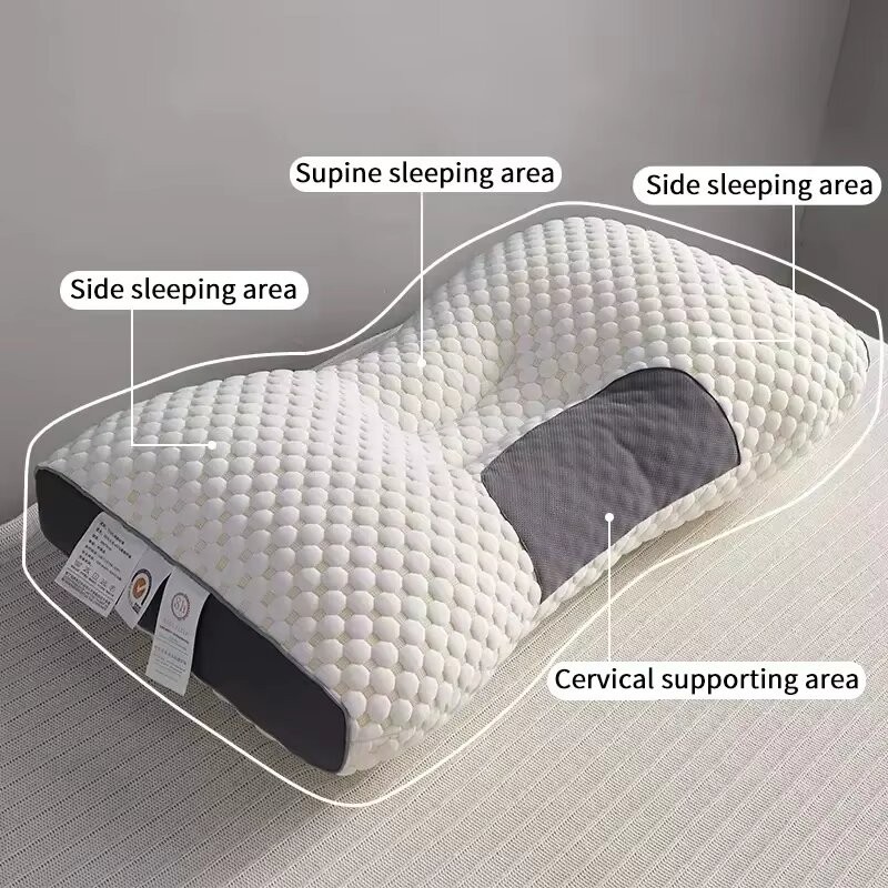 Honeycomb Massage Pillow – Cervical Support, Antibacterial, Anti-Mite, Sleep Aid, Home Pillow Core