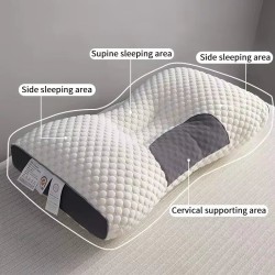 Honeycomb Massage Pillow – Cervical Support, Antibacterial, Anti-Mite, Sleep Aid, Home Pillow Core