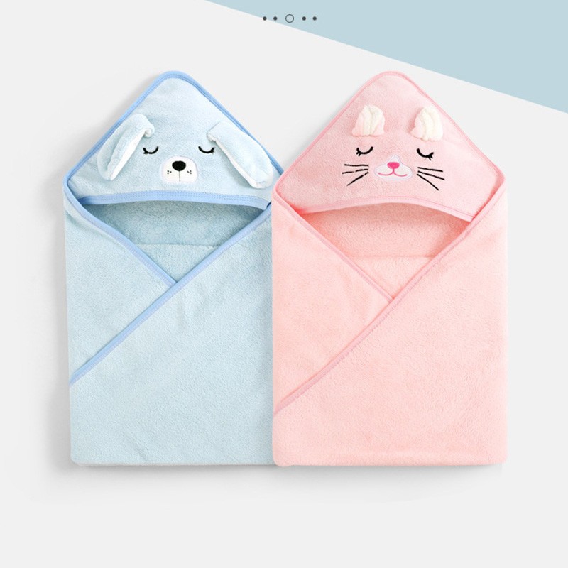 Cartoon Animal Baby Bath Towels – Soft Newborn Hooded Towel Blanket, Toddler Bathrobe