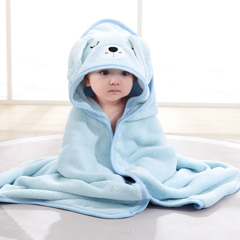 Cartoon Animal Baby Bath Towels – Soft Newborn Hooded Towel Blanket, Toddler Bathrobe