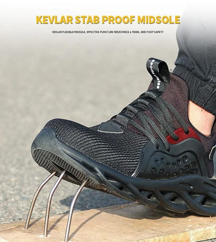 Steel Toe Shoes Work Boots Safety Sneakers Puncture Proof Waterproof Size 46