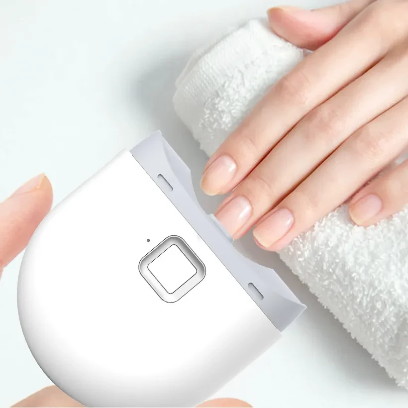 Rechargeable Mini Nail Clippers For Children Adults Automatic Nail Trimmer Manicure Polishing With Light