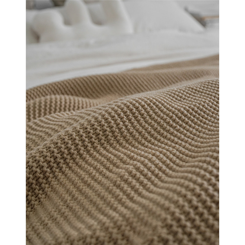 Nordic Simple Blanket Woolen Knitted Blanket Home Living Room