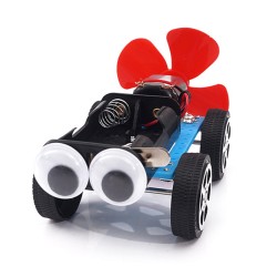DIY Wind Power Car Assemble Science Model Kit – Educational STEM Toy