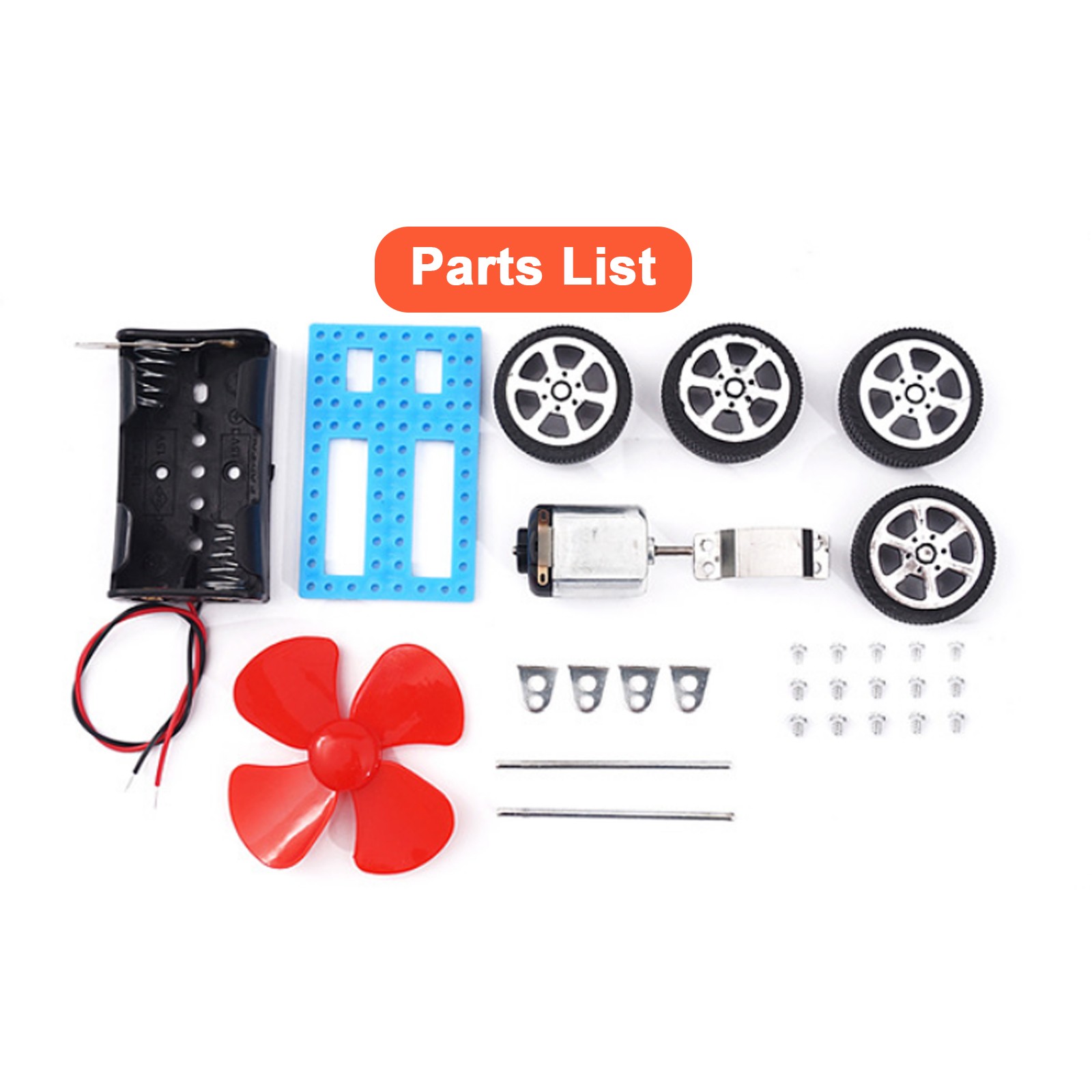 DIY Wind Power Car Assemble Science Model Kit – Educational STEM Toy