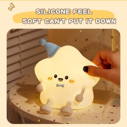 Star Silicone Lamp, Color Can Charge.