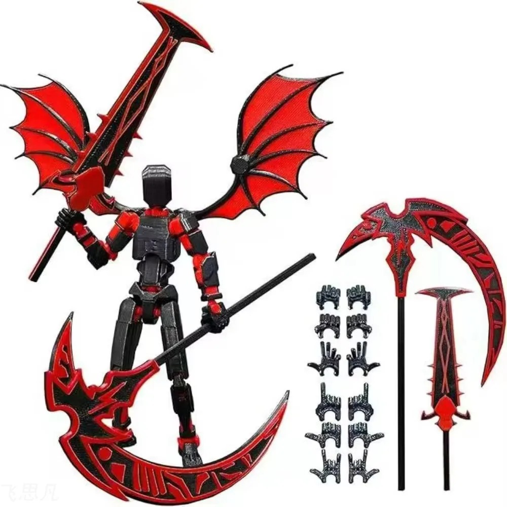 3D Printed Reaper Robot Model – Multi-Jointed Movable Desktop Decoration Action Figure