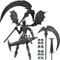 3D Printed Reaper Robot Model – Multi-Jointed Movable Desktop Decoration Action Figure