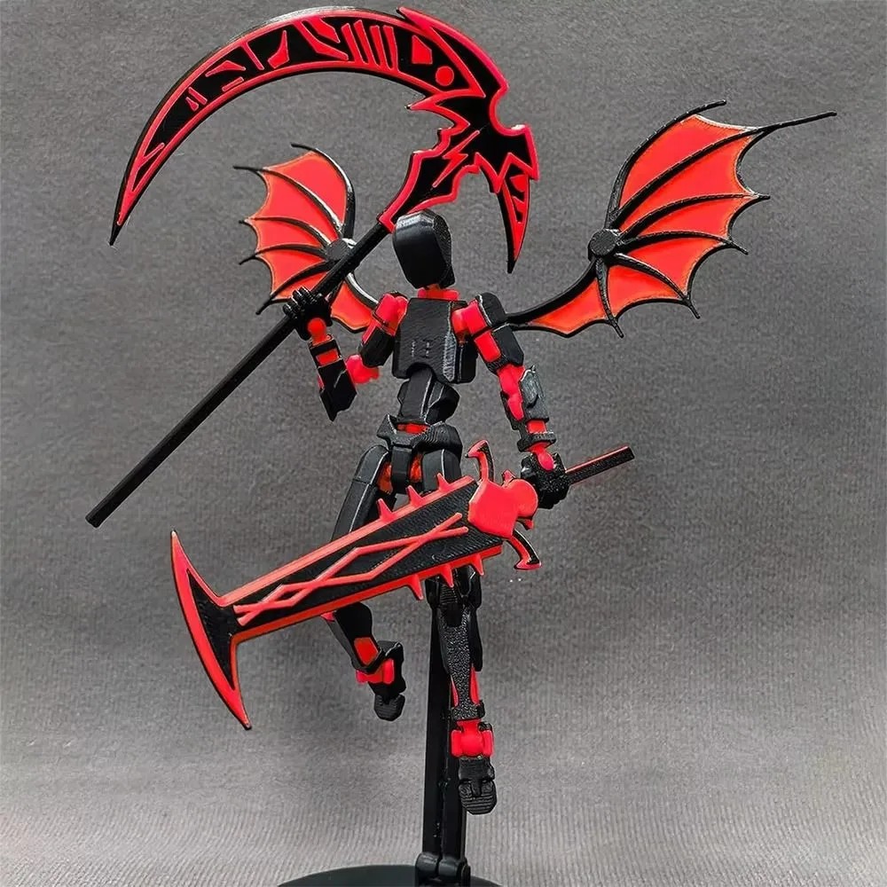 3D Printed Reaper Robot Model – Multi-Jointed Movable Desktop Decoration Action Figure