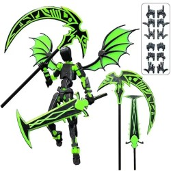 3D Printed Reaper Robot Model – Multi-Jointed Movable Desktop Decoration Action Figure
