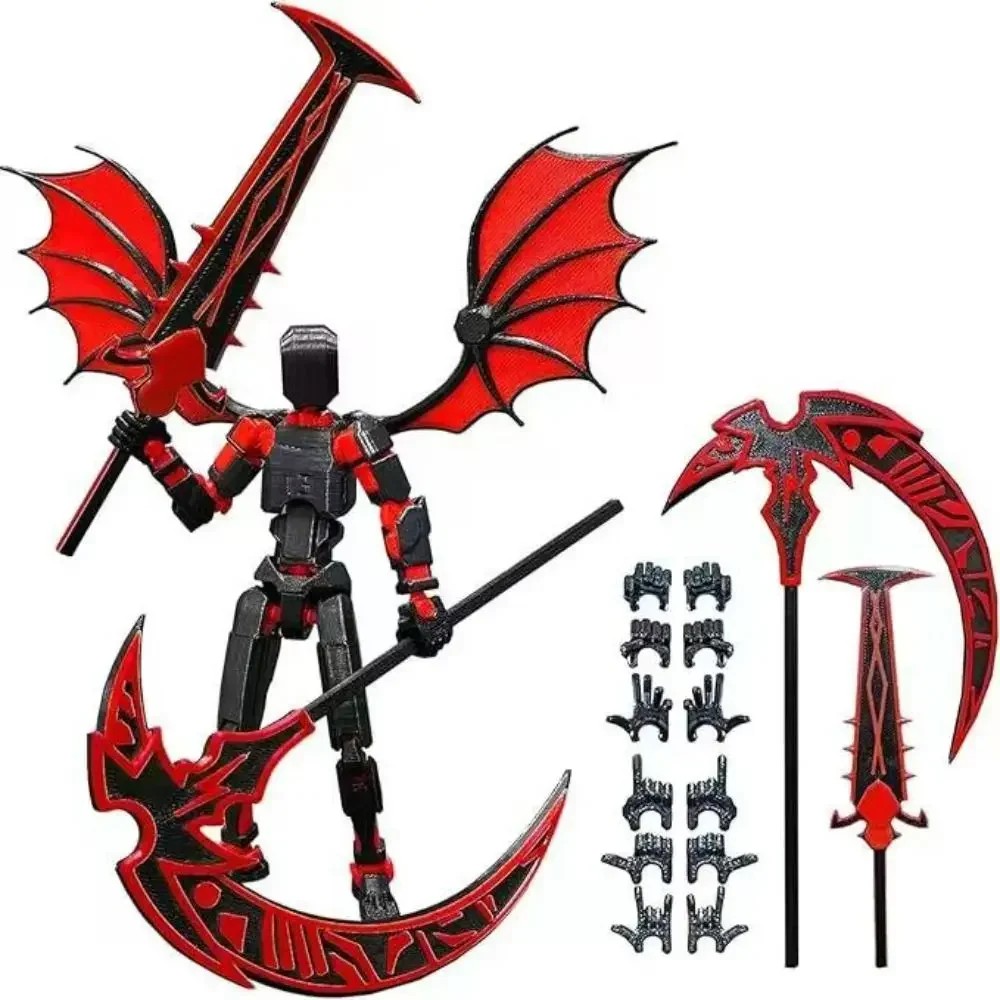 3D Printed Reaper Robot Model – Multi-Jointed Movable Desktop Decoration Action Figure